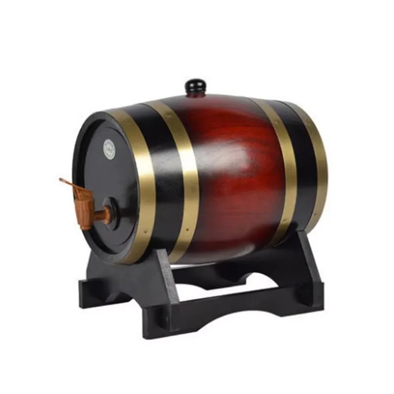 Wine Beer Logo - Baril de brassage en bois de