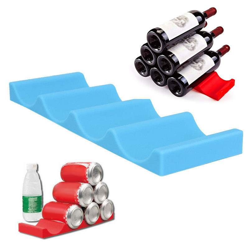 Wine Beer Cooler Fridge - Support de rangement en silicone pour