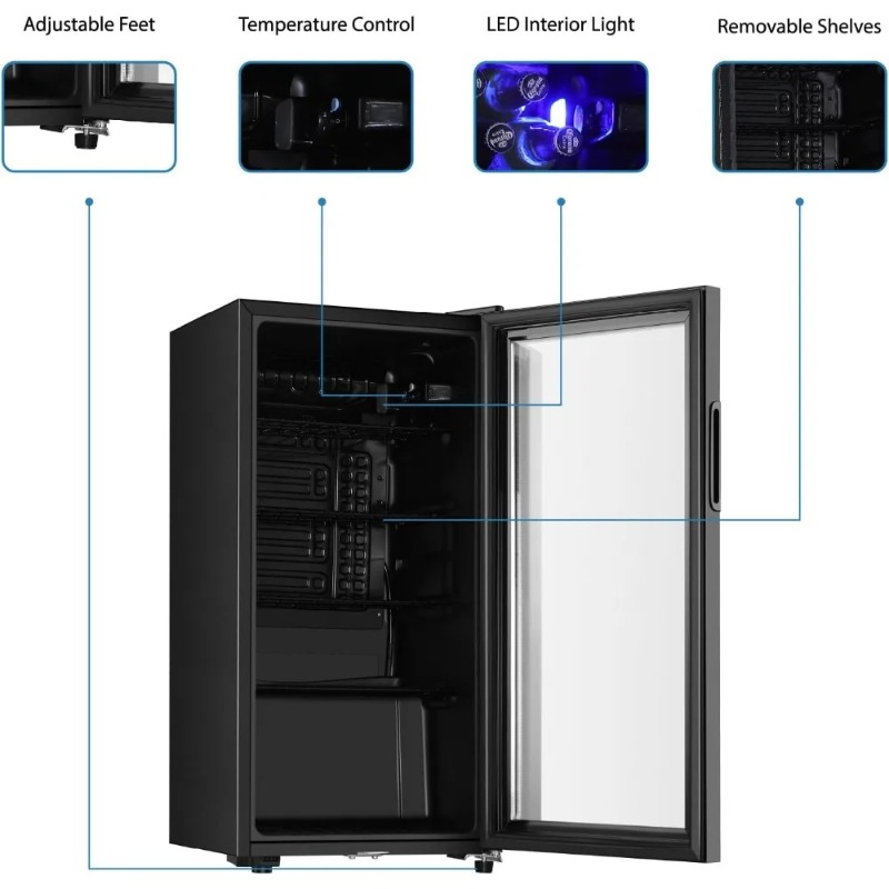 Réfrigérateur à boissons, mini - Wine Beer Cooler Fridge avis et prix